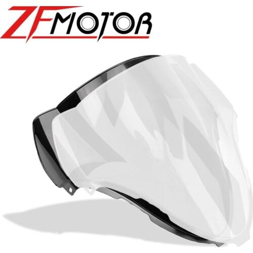 Black Motorcycle Motorbike Windshield Double Bubble Windscreen Wind Deflectors For Suzuki Hayabusa GSXR1300 GSXR 1300 1999-2007