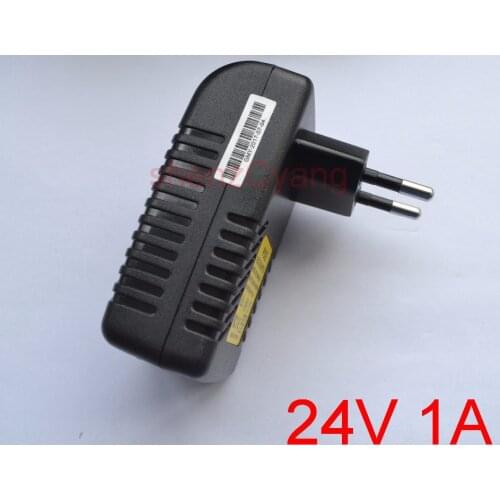 High Quality 1pcs DC 24V 1A Wall Plug POE Injector Ethernet Adapter IP Phone / Camera Power Supply 24V1000mA