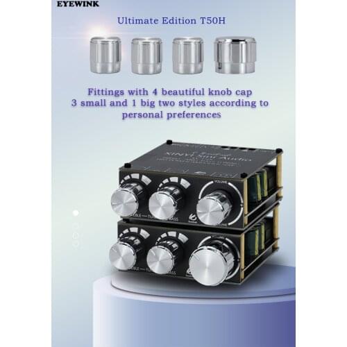 XY-T50L Bluetooth 5.0 stereo digital power amplifier module with front high and low tone adjustment