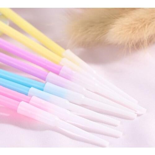 6PCS golden long pencil cake candle safe flames kids birthday party wedding cake candle home decoration