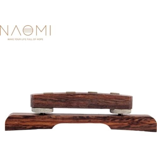 NAOMI Rosewood Mandolin Bridge Adjustable Bridge Replacement For Mandolin Guitar Parts Accessories New