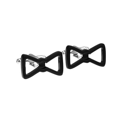 Black Bow Tie Cufflink Cuff Link 15 Pairs Wholesale Free Shipping