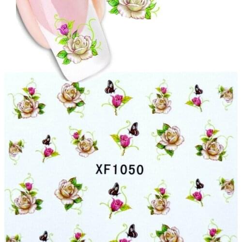 Flower Series Nail Art Sticker Water Transfer Manicure Nail Decals Nails Art