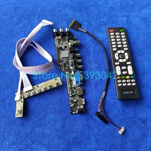 For LP140WH4 (TL)(A1)/(TL)(A2)/(TL)(B1)/(TL)(B2) 1366*768 USB+AV DVB-T panel digital LVDS 40-Pin 3663 controller board kit