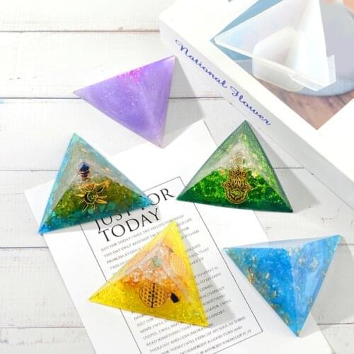 Pyramid Resin Mold Silicon Pyramid Shape Silicone Mold Trigone DIY Silicone Mold Pyramid Resin Silicon Mold Craft Tools