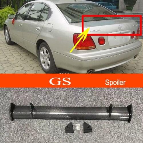 GS 2004 Real Carbon Fiber GT-style Car-styling Sporty Rear Trunk Wing Spoiler for Lexus GS 2004 Sedan