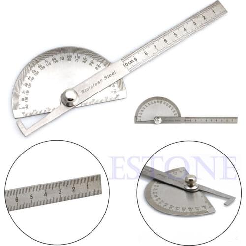 OOTDTY New Stainless Steel 180 degree Protractor Angle Finder Arm Measuring Ruler Tool