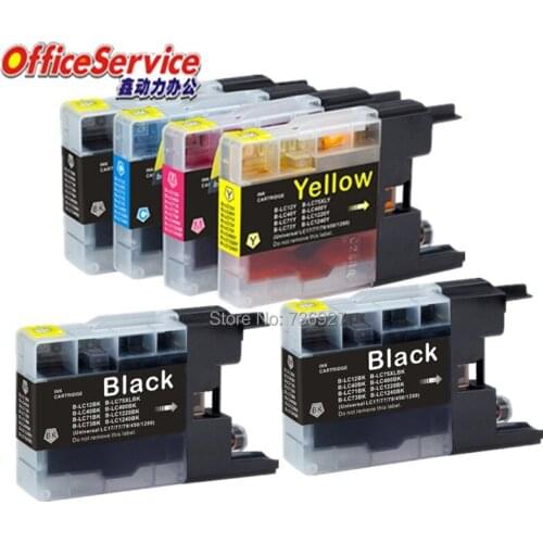 6X Compatible Ink Cartridge LC12 LC40 LC71 LC73 LC75 LC1220 LC1240 For Brother MFC-J432W J430W J6910DW J6710DW inkjet printer