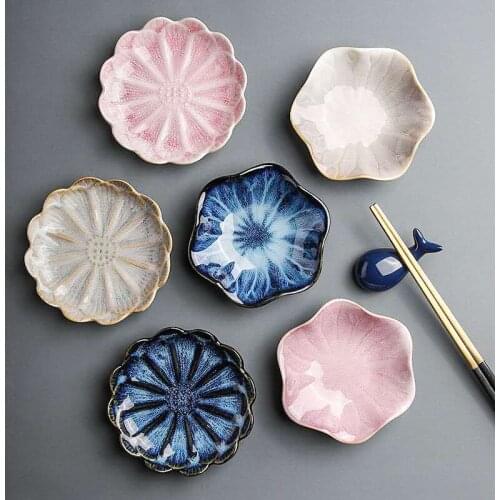 Ceramic Side Dish Small Sauce Dish Butter Mustard Sushi Vinegar Soy Dishes Kitchen Porcelain Saucer