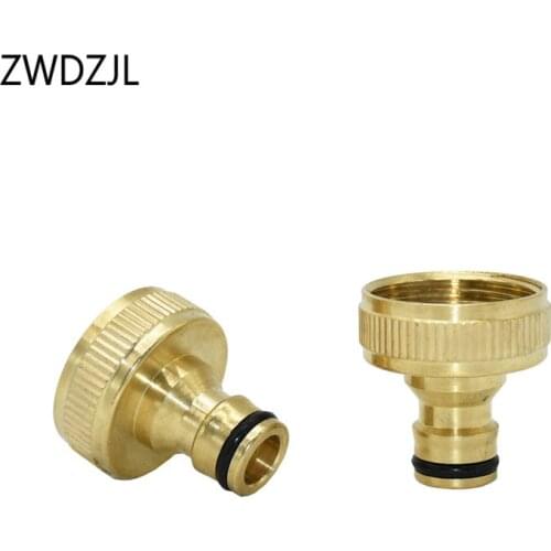 Female Thread 1" brass quick connector garden tap fittings copper Connector Washing Machine Garden water gun adapter 1pcs