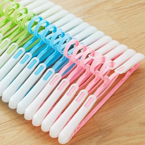 40 cm 15 pcs/lot Multifunctional Suit Hanger with Adjustable Shoulder Non-slip Plastic Coat Hangers Clothing Hanging