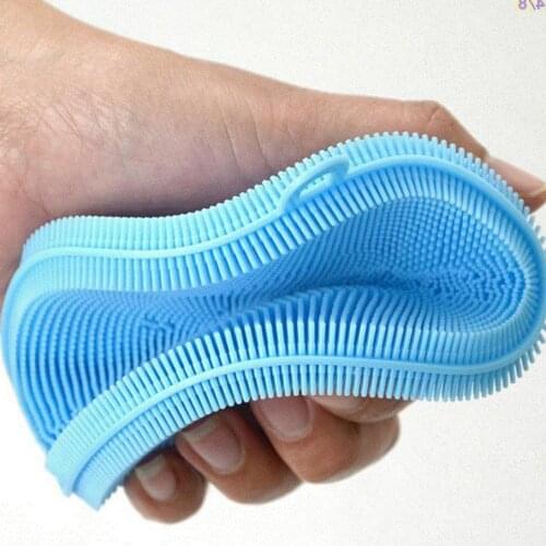 Multifunction Magic Silicone Dish Bowl Cleaning Brush Scouring Pad Pot Pan Wash Brushes Kitchen Cleaner Washing Tool