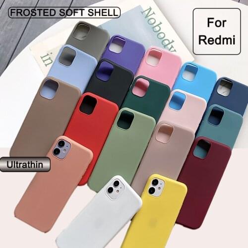 For Xiaomi Mi 11 Lite Mobile Phone Redmi Note10 Pro 8T 8 Plus Case Soft Silicone Cover Red 8A 9A 9C 9T 9S 9
