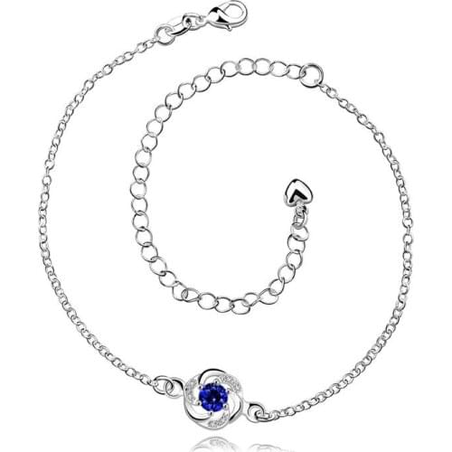 Anklet Hot! 925 jewelry silver plated fashion jewelry anklet for women jewelry /QHAHPLPP