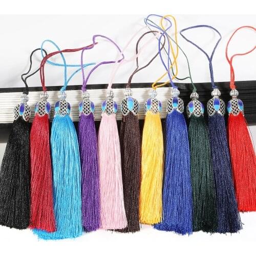 Cotton silk tassel charm for women DIY dangling earrings ethnic handmade jewelry findings pendant craft material accessories