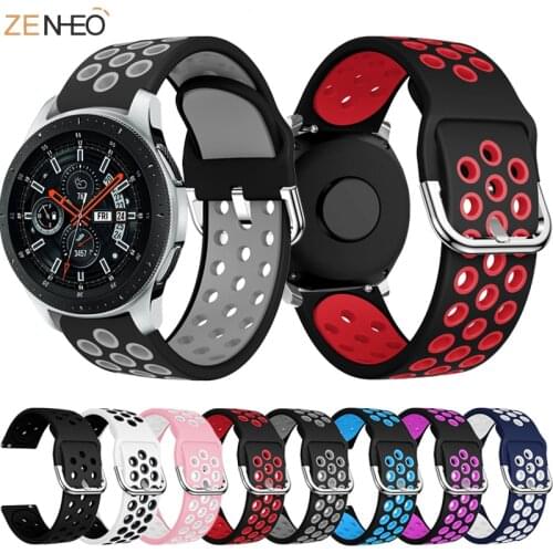 22mm silicone sport watch band for Huawei Watch GT replacement WatchBands For samsung gear s3 Galaxy Watch 46mm smartwatch strap