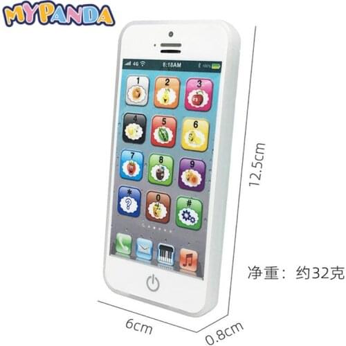 Learning Phone Toy Baby Smart Touch Screen Mobile Phone Toys With LED Baby English Learning Machine Music Lights Phone Toy