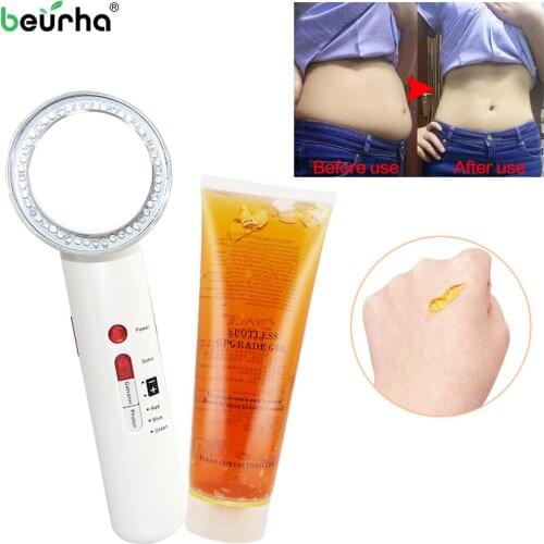Dropshipping Ultrasound Cavitation EMS Body Slimming Massager+slimming gel Weight Loss Cellulite Fat Burner Galvanic Ultrasonic