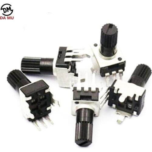 10pcs/lot RV09 Vertical 12.5mm Shaft 1k 2k 5k 10k 20k 50k 100k 0932 Adjustable Resistor 9 Type 3pin Seal Potentiometer