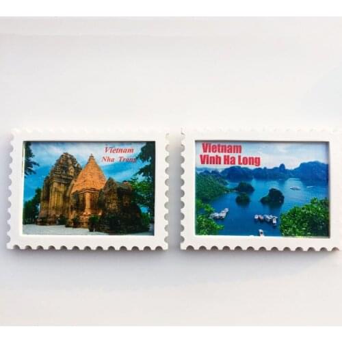 Vietnam Halong Bay Nha Trang Po Nagar Cham Tower Creative Tourism Memorial Gift Magnetic Sticker Fridge Magnet