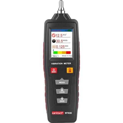 WINTACT Vibration Analyzer Vibrator Analizador De Vibraciones Digital Meter Tester Handheld WT63B Medidor