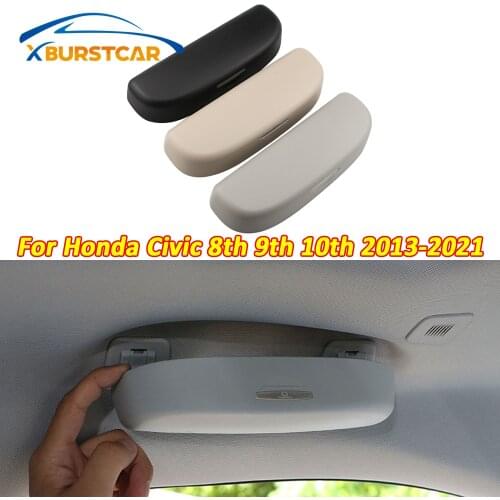 Xburstcar Car Glasses Holder Sunglasses Storage Box Case for Honda Civic 8th 9th 10th 2013 - 2021 Replacement Parts Accessories