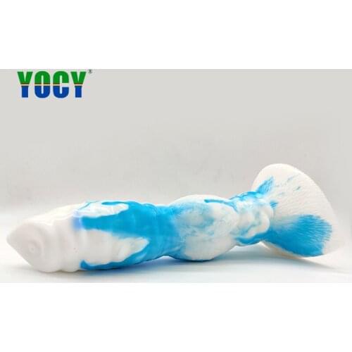 YOCY 2020 New Animal Fake Dildo Silicone Sex Toyes Butt Masturbatation For Women Anal Plug Lesbian Dildos Add Color To Sex Game