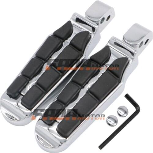 Rear Foot Pegs Footrest for Yamaha Stryker 11-18 V-Max 85-08 Road Wild Star XV1600 1700 Midnight Silverado 96-14 (097)