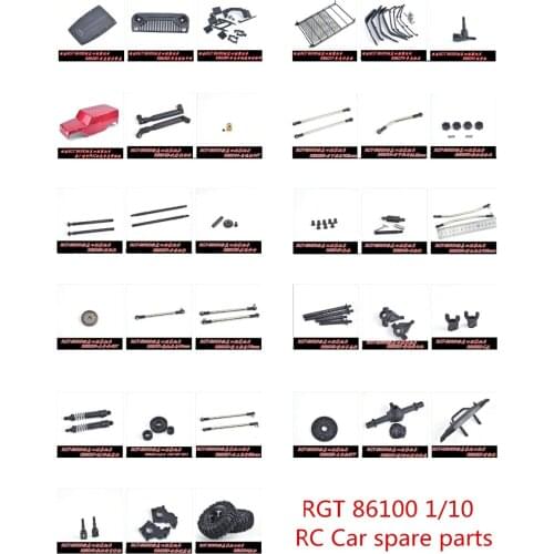 RGT 86100 1/10 RC Car spare parts gear Shell column Drive shaft Pull rod tires Shock absorber Rearview mirror wiper etc 1