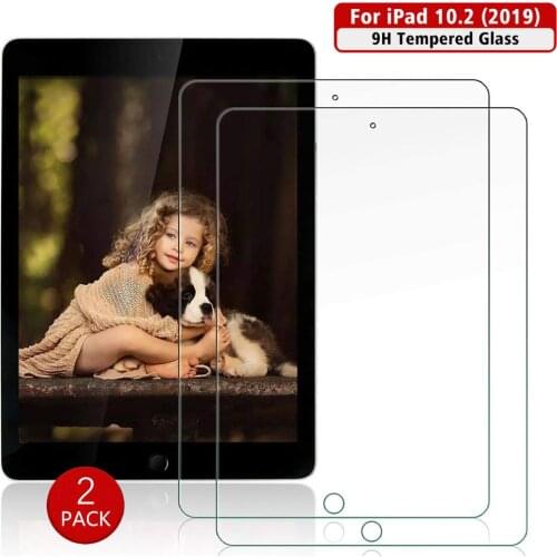 2PCS Tempered Glass Protective Film For 2019 2020 iPad 10.2 Screen Protector iPad 7th 8th Generation Screen Film Protection