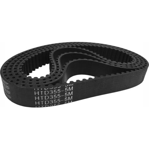 Arc HTD 5M Timing Belt C=355/360/365/370, Width10/15/20/25mm, Teeth 71 72 73 74, HTD5M Synchronous Belt 355-5M 360-5M 365-5M