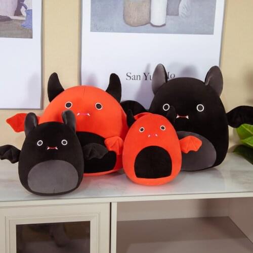1pc 20/30cm Funny Demon Bat Plush Toys Cartoon Animal Bat Pillow Stuffed Kawaii Dolls for Children Boys Creative Gifts