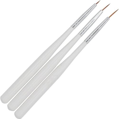 YZWLE 3 PCS/Pack Nail Art Painting Drawing Brush / Practical Nail Tools Portable Nail Brushes 25
