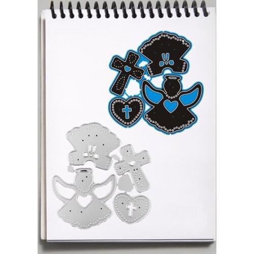 Angel Love Cross Metal Scrapbooking Cutting Dies Paper Greet Cards Decoration