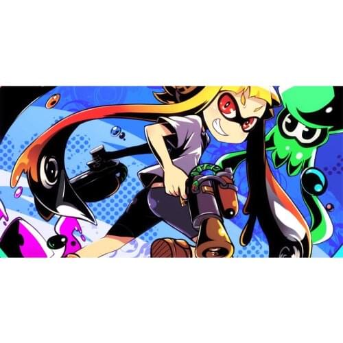 70*140cm Splatoon Bath Towel For Adults Thick Men Sport Beach Towel Bathroom Outdoor Travel Bamboo Fiber Towels