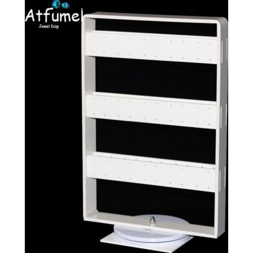 Large Capacity Acrylic Earrings Holder Rotatable Stud Jewellery Display Rack Showcase Window Show Joyero Earring Hanging Stand