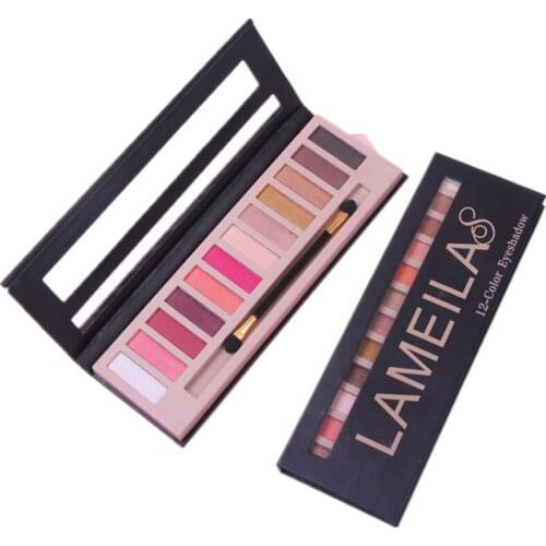Brand Natural Matte Shimmer Natural Palette Luminous Long-lasting Matte Eyeshadow Shimmer Cosmetics 12 Colors In1 HOT