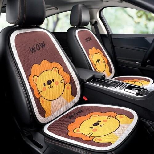 Car Seat Cover Cushion Shiba Inu Lion Deer Cute Cartoon Protector Car Assessoires Interior for Women Girl for Bmw Toyota Lada