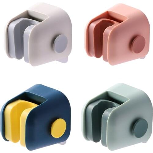 Shower Head Holder Adjustable Shower Head Bracket Plastic Wall Mounted Bathroom Hanger Self-Adhesive Showerhead Bracket