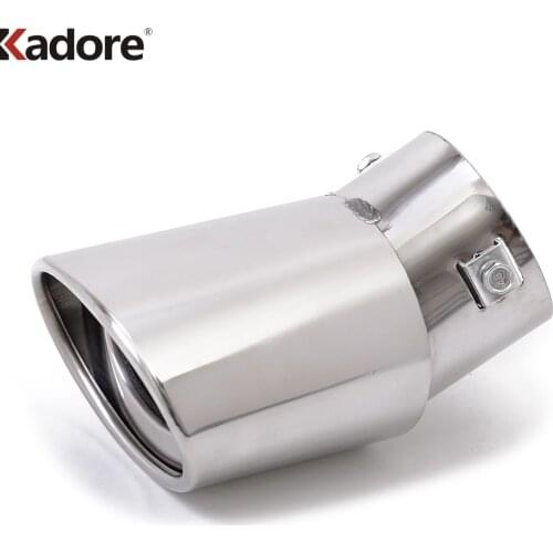 For Hyundai Tucson ix35 2010 2011 2012 Stainless Steel Car Rear Exhaust Muffler Cover Trim Tail Pipe Tailpipe Silencer End Trim