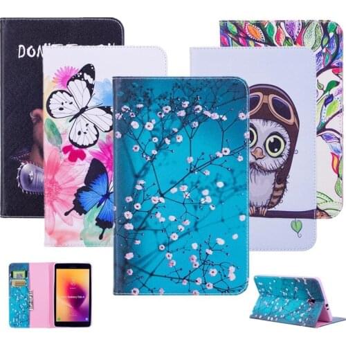 For Samsung Galaxy Tab A 8.0 2017 T380 T385 SM-T380 -T385 Tablet Case 3D Print Wallet PU Leather Stand Flip Cover Protector/Card