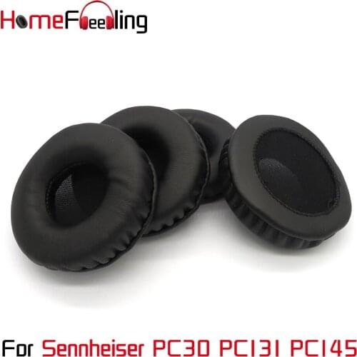 Homefeeling Ear Pads For Sennheiser PC30 PC131 PC145 Earpads Round Universal Leahter Repalcement Parts Ear Cushions