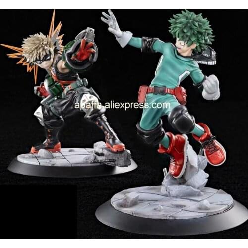 17cm Anime Figure My Hero Academia Midoriya Izuku Action Figure Toy Tsume XTRA T Bakugou Katsuki Figurine Colletible Model Doll