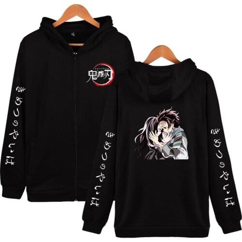 Anime Demon Slayer women/Men Fashion Jacket Trend Demon Slayer New Zip Jacket Clothes Streetwear Sweatshirts Kawaii Tops Hip Hop
