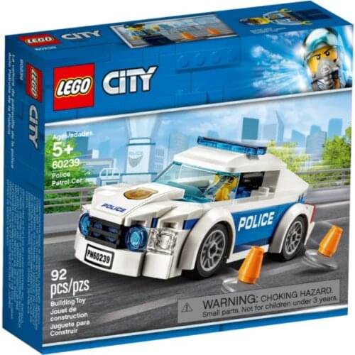 Lego 60239 City Police Patrol Car great birthday gift kids creative 1 minifigure iconic decorations traffic playset 92 pcs toys