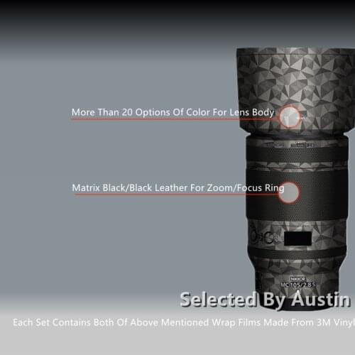 Lens Skin Decal For Nikon Z105 f2.8s Wrap Film Protector Anti-scratch Decal Sticker