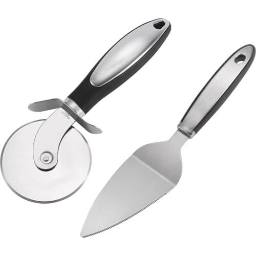 Stainless Steel Pizza Wheels & Cutter Round Pizza divider & Knife Pastry Pasta Dough Kitchen Tools Baking Cutting Tools