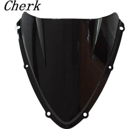 New Black Motorcycle Windshield Windscreen Double Bubble For SUZUKI GSXR600 GSXR 750 K8 08-10 2009