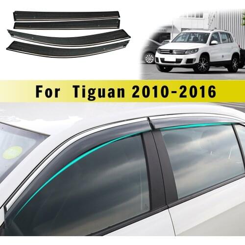 Window Weather Shield Deflector Guard For Volkswagen Tiguan MK1 2010 2011 2012 2013 2014 2015 2016 Car Styling Auto Accessories