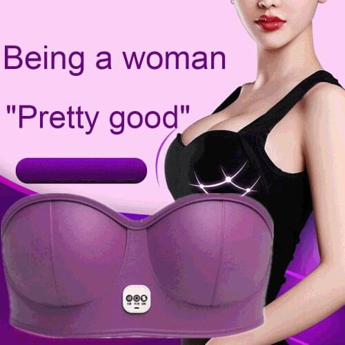 Useful Massager Plump Breast Enlarge Device Chest Increase Elasticity Moisturizing Silica Pink Breast Massager instrument